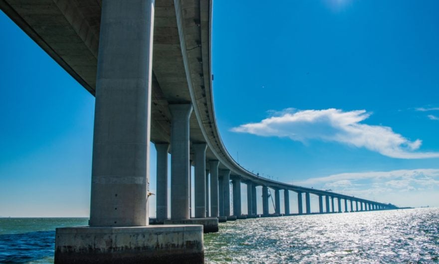 Conductor se tira de un puente porque estaba harto del tráfico (VIDEO)