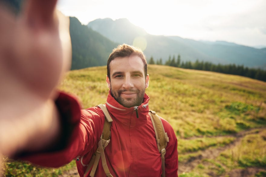 hombre, selfie, naturaleza, exterior, MundoNOW Archive