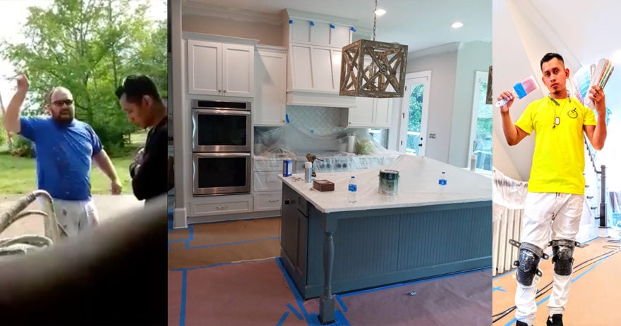 Crónica: Hermanos mexicanos pintaron tres casas de gratis