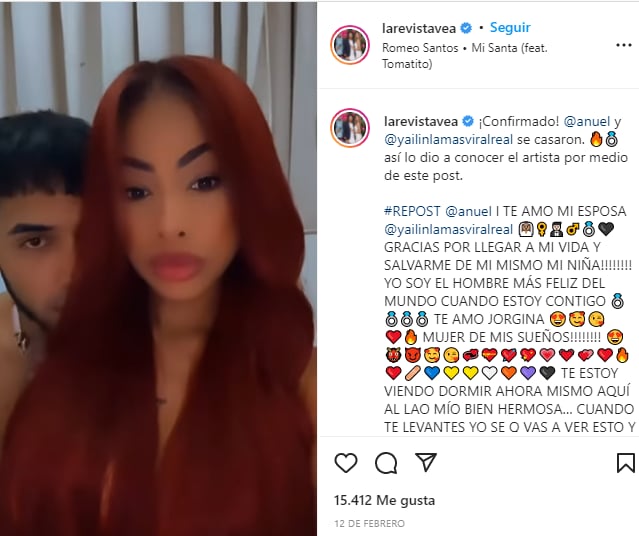 ¿Cómo es la relación de Anuel y Yailin?