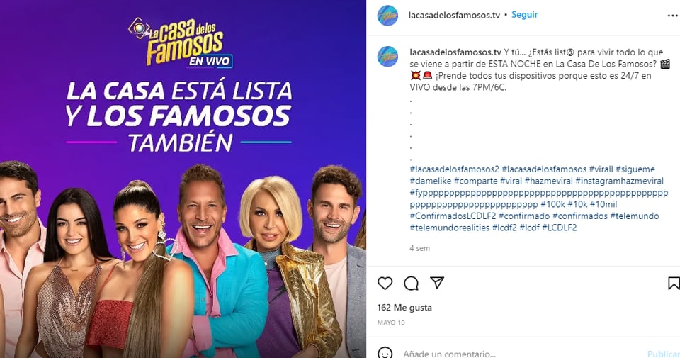 Quinto eliminado de La Casa De Los Famosos