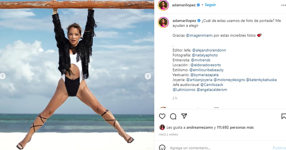 ¡ADAMARI SE ABRE DE PIERNAS!