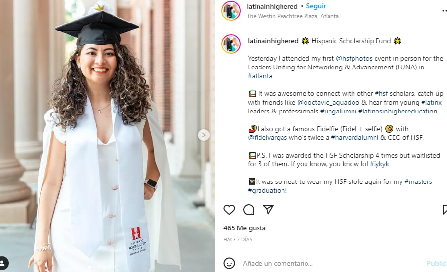 Estudiante mexicana gradúa Harvad: "Las dos nos graduamos de Harvard"