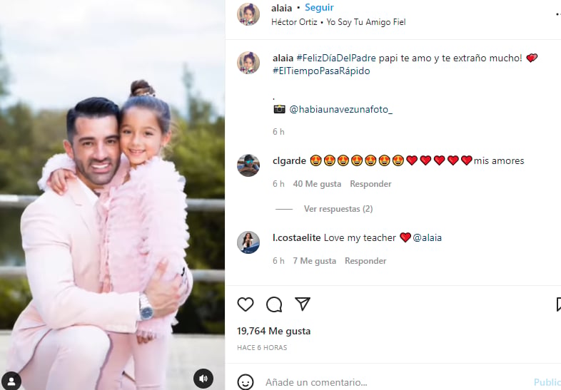 Alaïa le manda mensaje a Toni