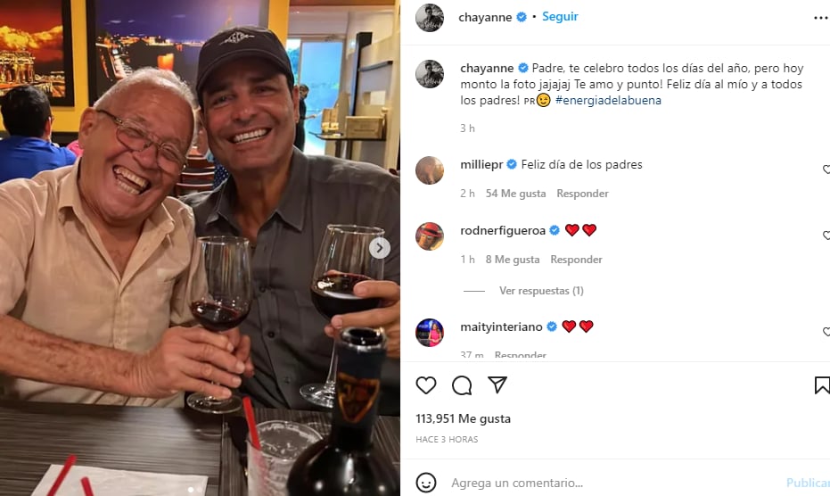 Chayanne presenta al suegro: Nuevamente causa alboroto