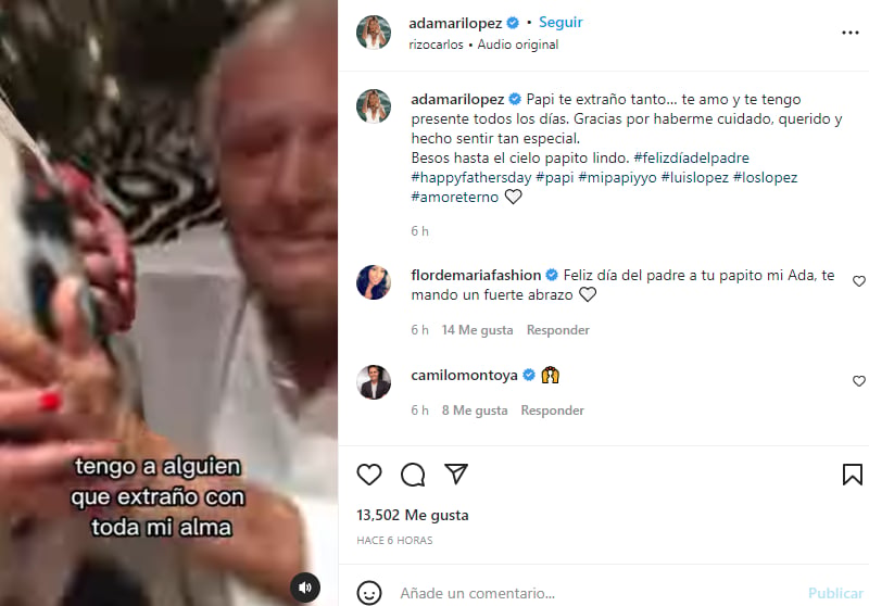 Adamari López recuerda a su padre