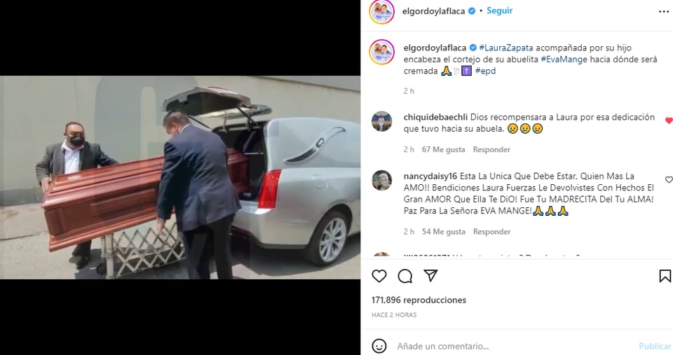 El último adiós a Eva Mange