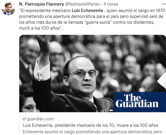 Anuncian su muerte
