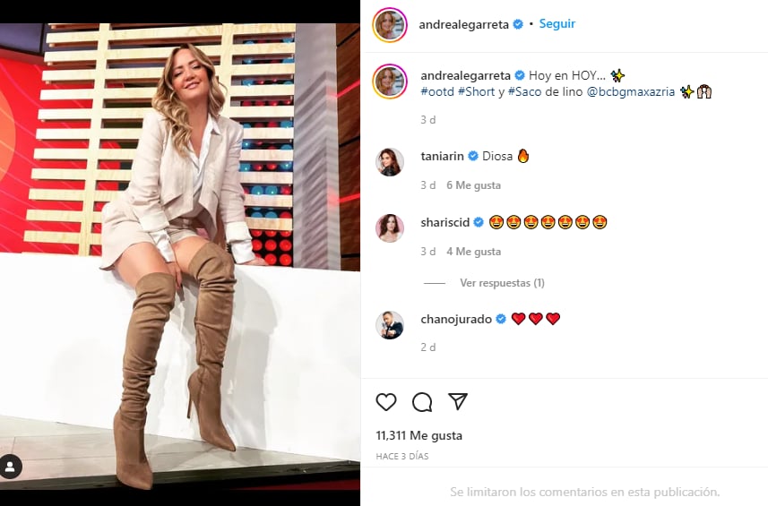 Andrea Legarreta reacciona al fallecimiento de Marta Aura
