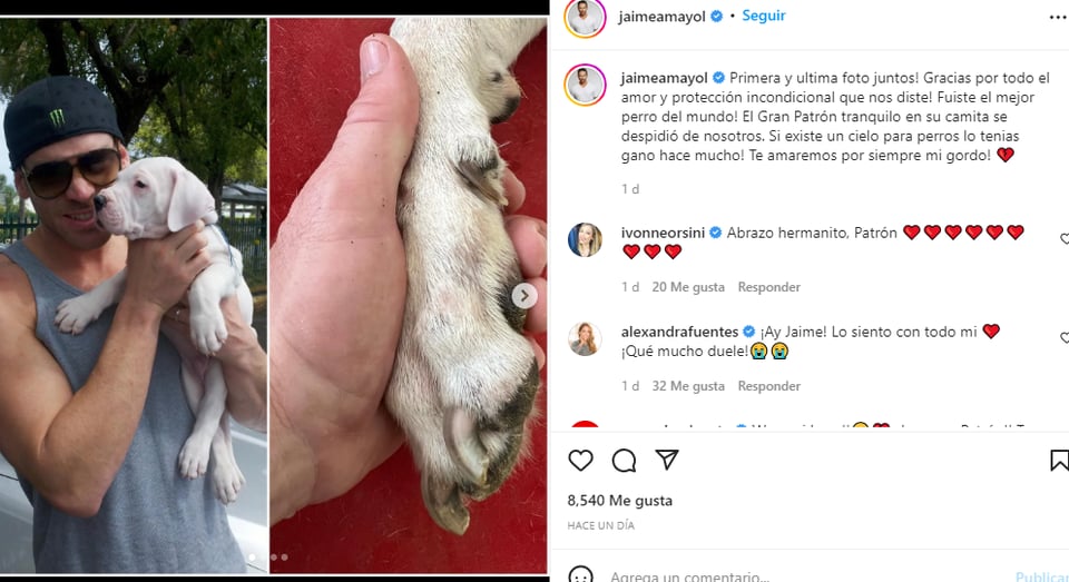 Jaime Mayol de luto: Sumamente dolido por su pérdida