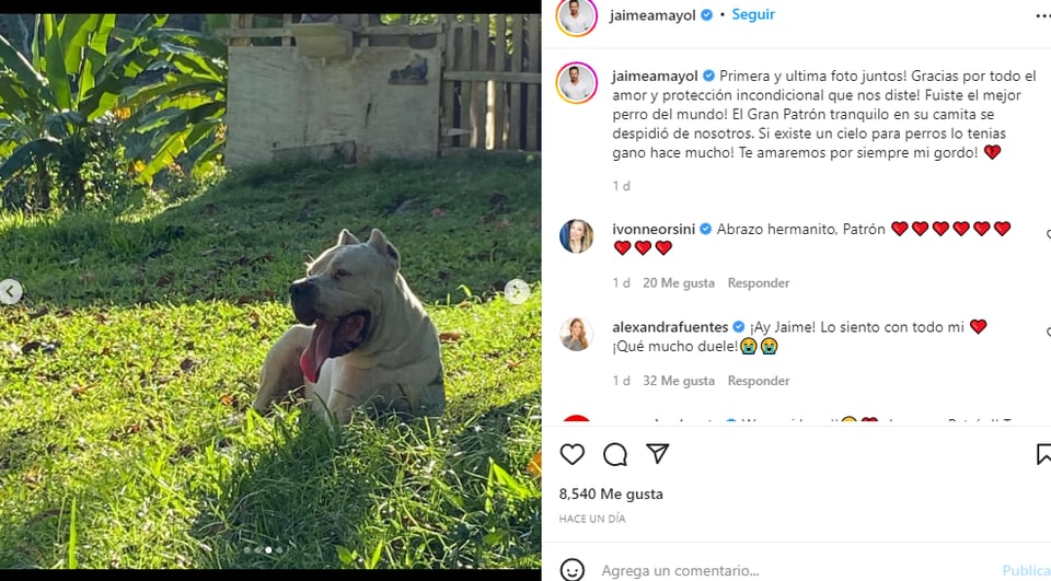 Jaime Mayol de luto: Recibe apoyo de sus seguidores