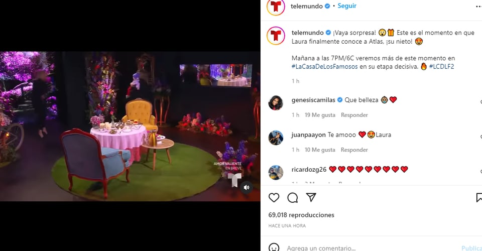 ¿A quién vio Laura?
