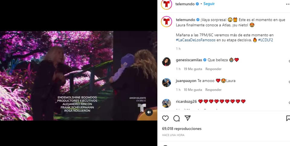 La peruana totalmente conmovida