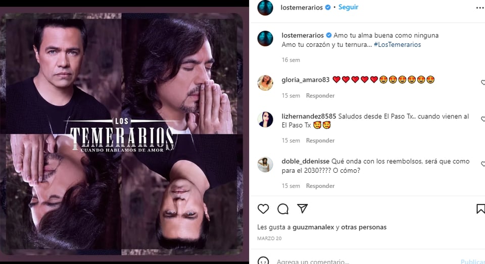 Los Temerarios están de luto: Fanáticos les mandan apoyo