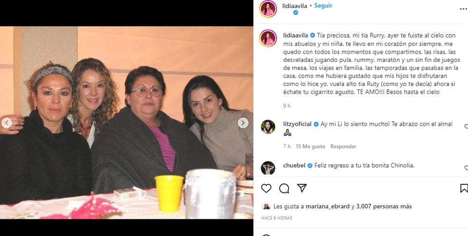 Lidia Ávila de luto: Seguidores no la dejan sola