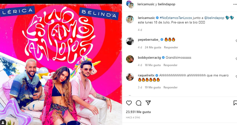 Belinda habla del beso: ¿Era parte de su presentación?
