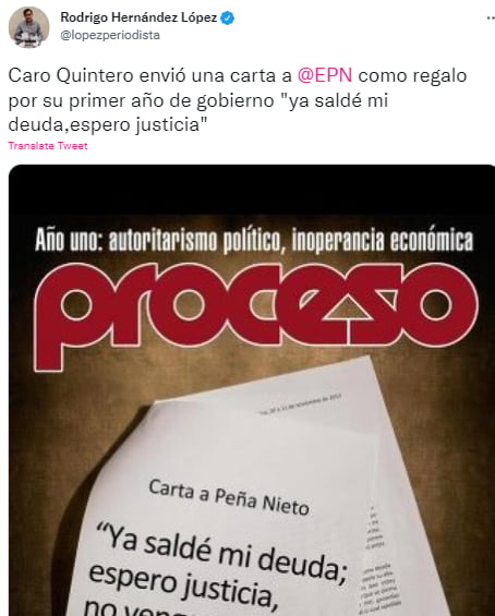 Caro Quintero carta Peña Nieto: ¿Quería su perdón?