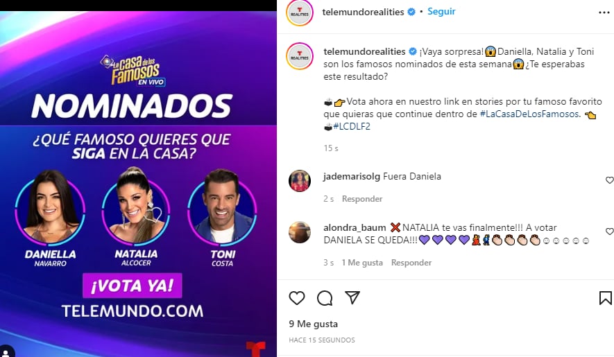Nuevos Nominados Casa Famosos: LOS NOMINADOS