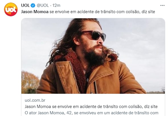 Social networks respond to the shock of Jason Momoa