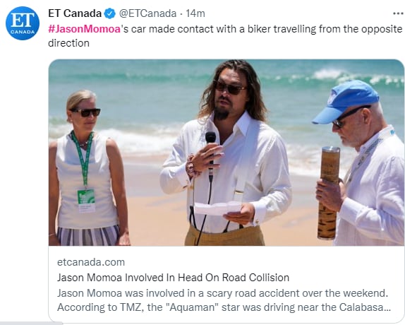 What did Jason Momoa do?
