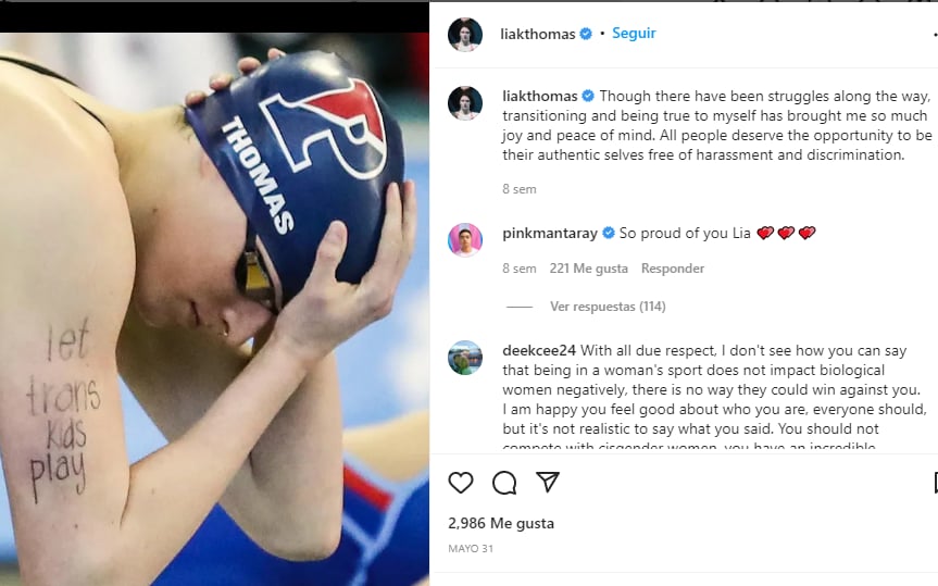 Trump asegura que las mujeres trans no deben competir en las ramas femeniles de ningún deporte