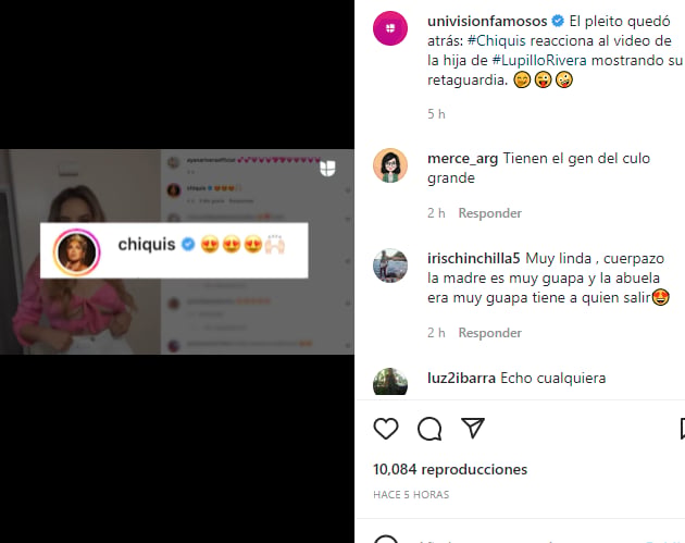 Chiquis reacciona ante el video de su prima