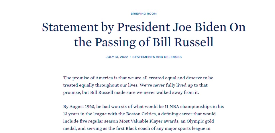 Joe Biden de luto: No tenían las palabras suficientes para despedirlo
