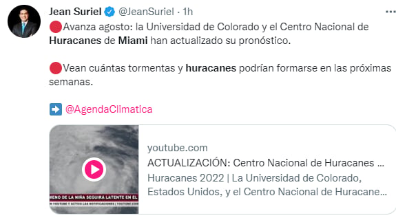 La temporada de Huracanes está cerca