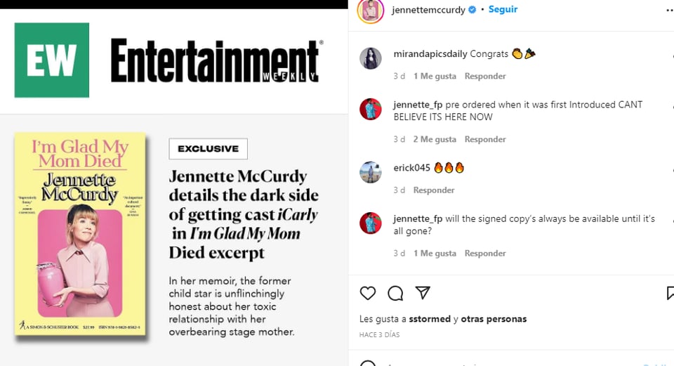 Los años de fama de Jannette