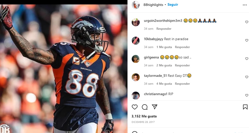 Demaryius Thomas: Su buena vida en la NFL