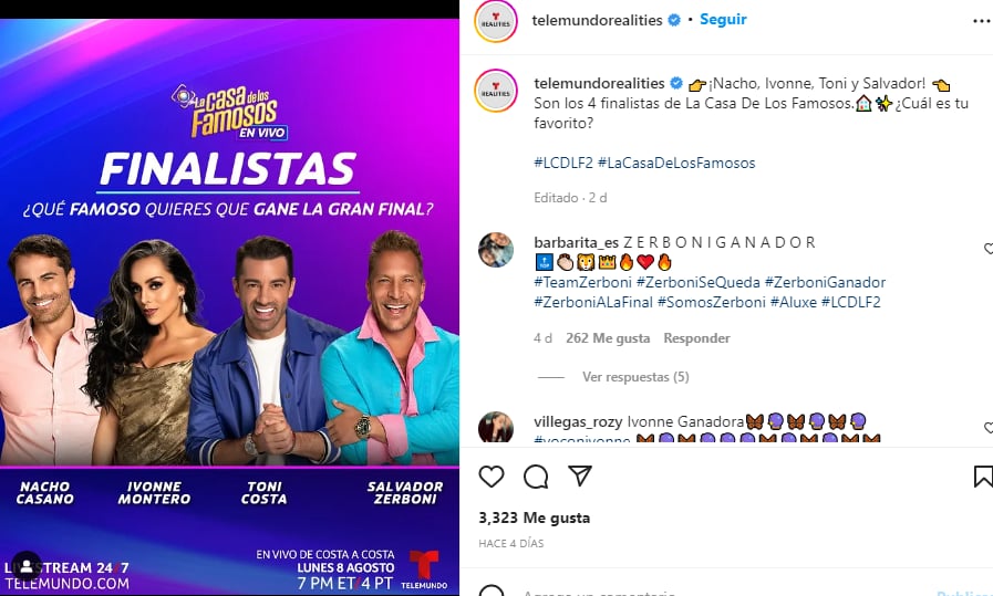 Daniella fue la quinta finalista