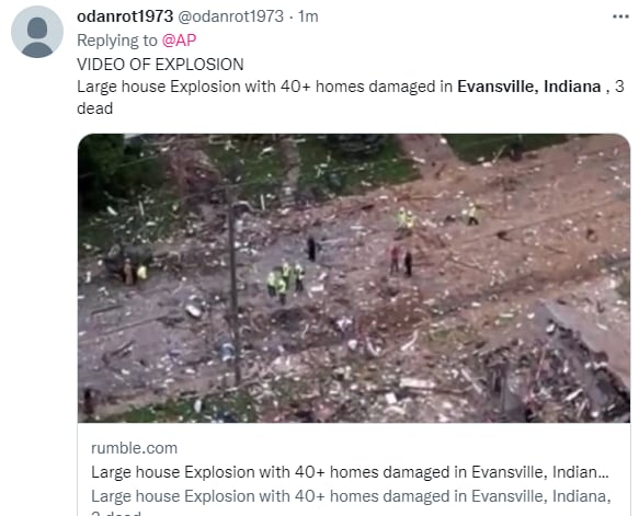 Explosión Indiana muertos: Las casas estaban desocupadas
