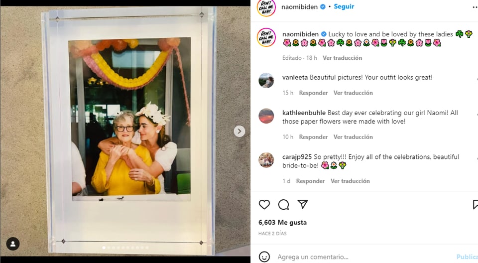 Despedida Soltera Naomi Biden: La familia de Joe Biden