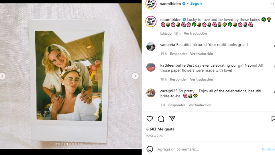 Despedida Soltera Naomi Biden: El presidente será el anfitrión