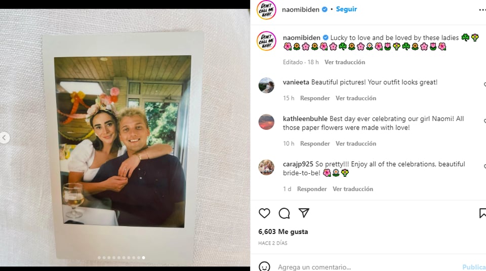 Naomi se casará en la Casa Blanca