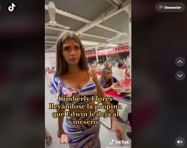 Kimberly Flores en tianguis: Se roba la propina de los meseros