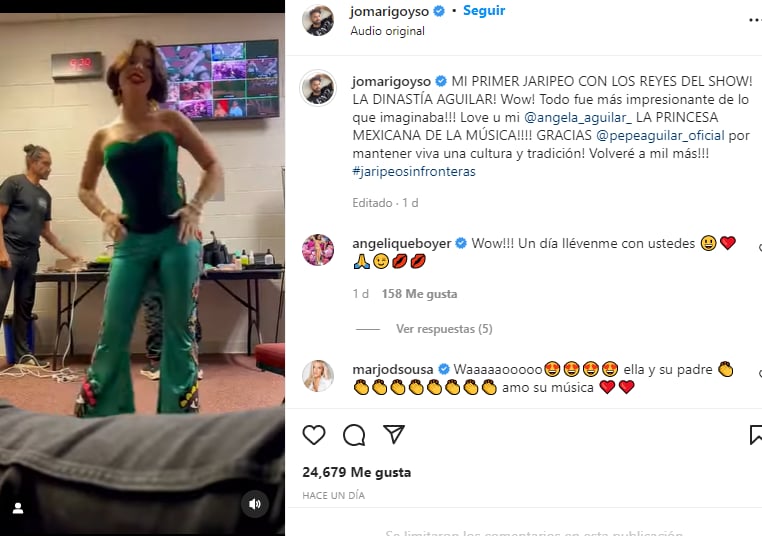 Ángela siempre sorprende con sus vestuarios