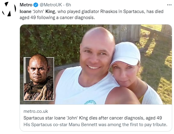 Muere Ioane 'John' King : El cáncer terminó con su vida