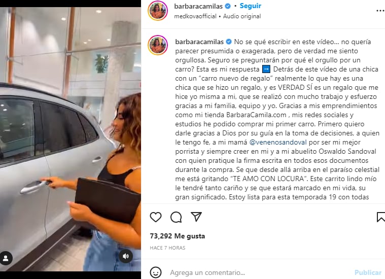 Daughter of Carolina Sandoval: Proud followers of her
