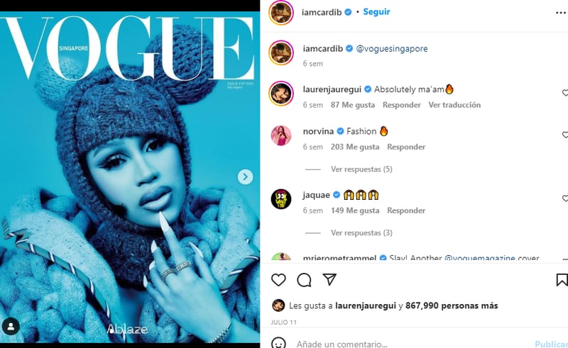 Cardi B returns to music