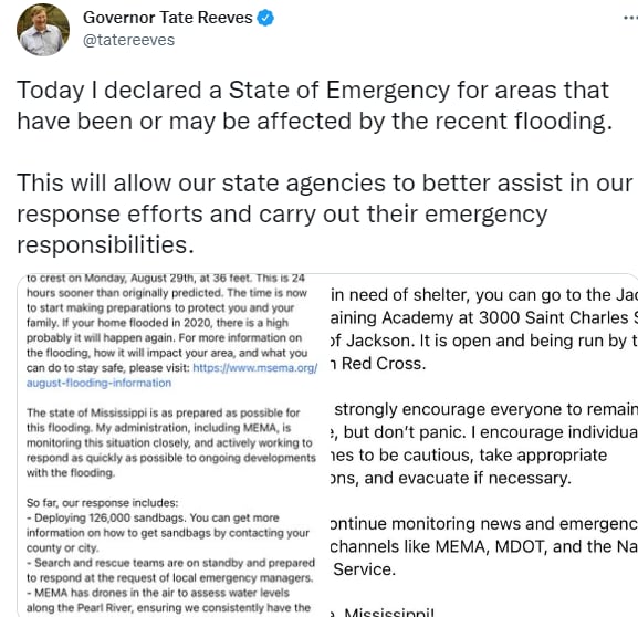Gobernador declara estado de emergencia
