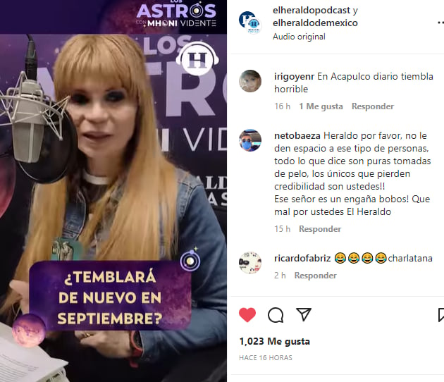 Mhoni Vidente predicts earthquake: Mexicans 'ready' for the tremor
