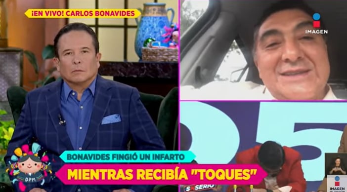 Carlos Bonavides verdad infarto: Carlos trata de defenderse