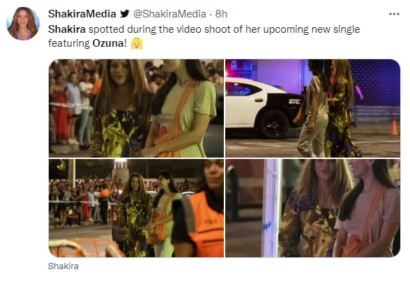 Shakira back in Barcelona!