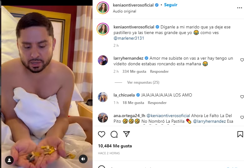 Kenia Ontiveros a Larry: ¿Larry ingiere más de 50 pastillas al día?