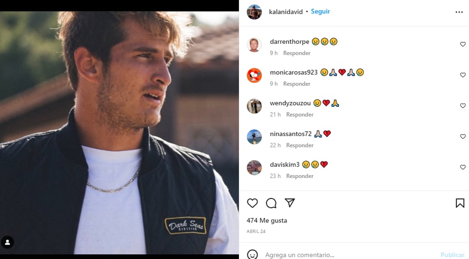 Muere Kalani David: Se despiden de él