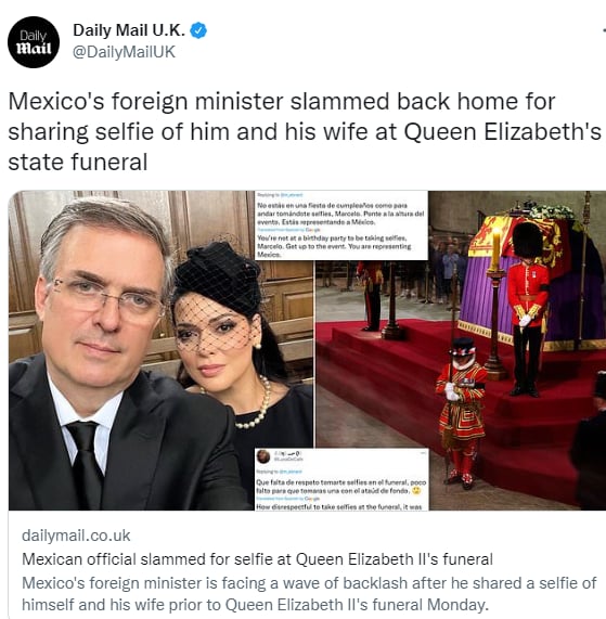 Marcelo Ebrard funeral queen: Tunden the Secretary in social networks