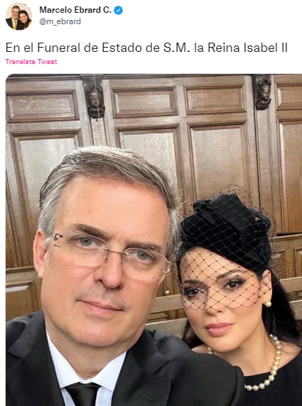 He takes a selfie with his wife