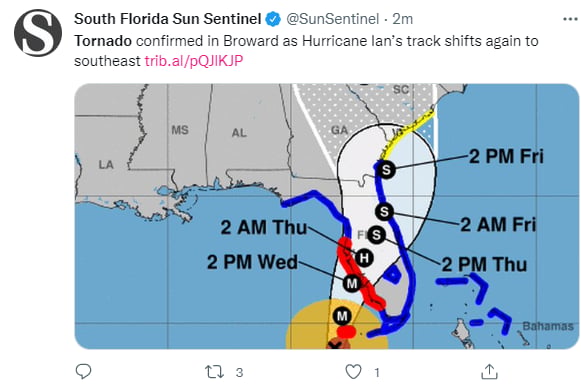 Tornado amenaza a Florida
