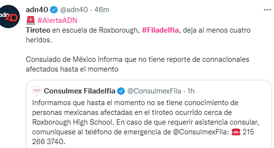 Tiroteo en pleno martes